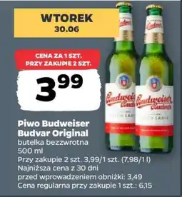 Netto Piwo Budweiser Budvar Original oferta