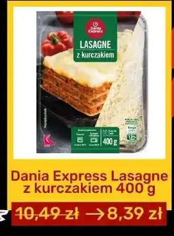 Biedronka Dania Express Lasagne z kurczakiem 400 g oferta