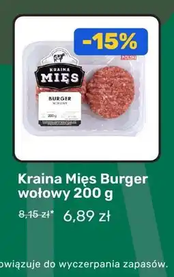 Biedronka Kraina Mięs Burger wołowy 200 g oferta