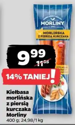 Netto Kiełbasa morlińska z piersią kurczaka Morliny oferta