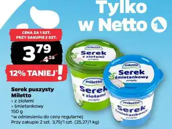 Netto Serek puszysty Miletto oferta