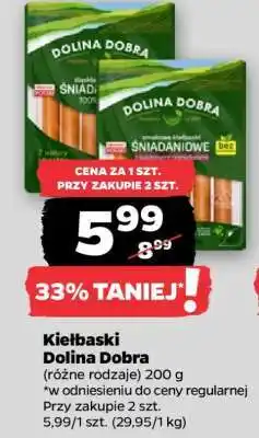 Netto Kiełbaski Dolina Dobra oferta