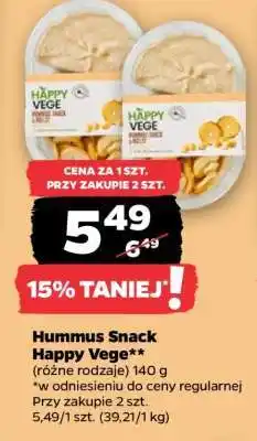 Netto Hummus snack Happy Vege oferta