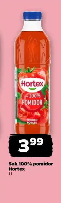 Netto Sok 100% pomidor Hortex oferta
