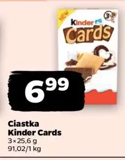 Netto Ciastka Kinder Cards oferta