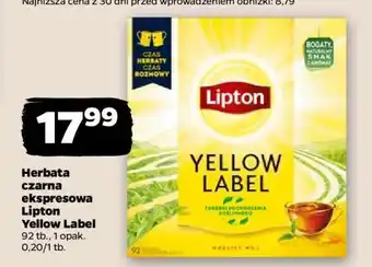 Netto Herbata czarna ekspresowa Lipton Yellow Label oferta