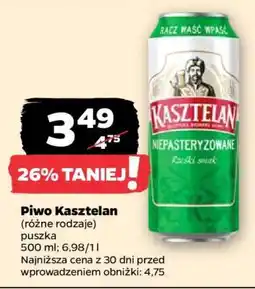 Netto Piwo** KASZTELAN oferta