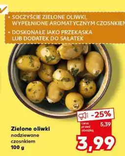 Kaufland Zielone oliwki nadziewane czosnkiem 100 g oferta