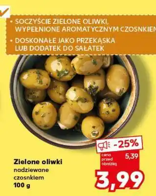 Kaufland Zielone oliwki nadziewane czosnkiem 100 g oferta