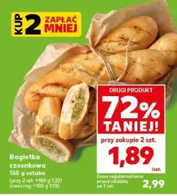 Kaufland Bagietka czosnkowa 155 g sztuka oferta