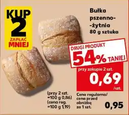 Kaufland Bułka pszenno-żytnia 80 g sztuka oferta