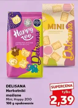 Kaufland DELISANA Herbatniki maślane Mini, Happy ZOO oferta