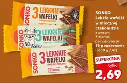 Kaufland SONKO Lekkie wafelki w mlecznej czekoladzie oferta
