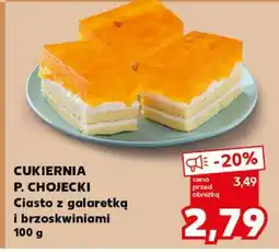 Kaufland Ciasto z galaretką i brzoskwiniami oferta