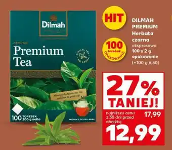 Kaufland DILMAH PREMIUM Herbata czarna ekspresowa 100 x 2 g opakowanie oferta