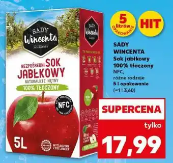 Kaufland SADY WINCENTA Sok jabłkowy 100% tłoczony oferta