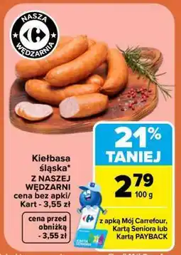 Carrefour Kiełbasa śląska oferta