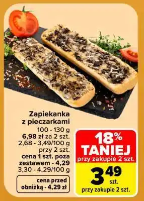 Carrefour Zapiekanka z pieczarkami oferta
