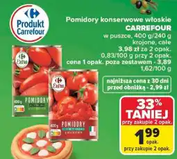 Carrefour Pomidory konserwowe włoskie CARREFOUR oferta