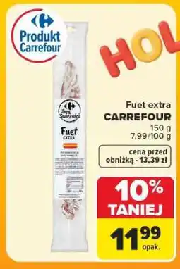Carrefour Fuet extra CARREFOUR oferta
