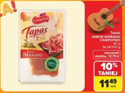 Carrefour Tapas JAMON SERRANO CAMPofRIO oferta