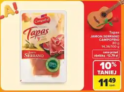 Carrefour Tapas JAMON SERRANO CAMPORIO oferta
