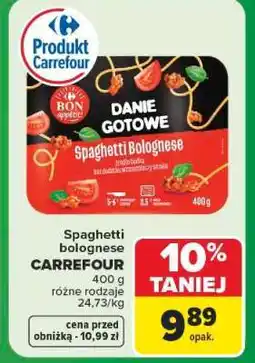Carrefour Spaghetti Bolognese oferta