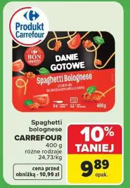 Carrefour Spaghetti Bolognese oferta