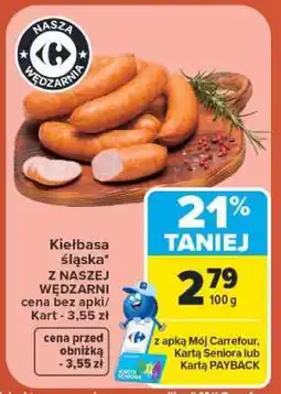 Carrefour Kiełbasa śląska oferta