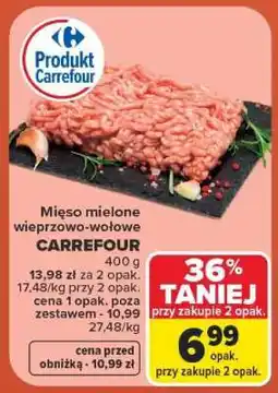 Carrefour Mięso mielone wieprzowo-wołowe Carrefour oferta