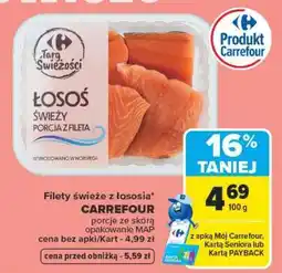 Carrefour Łosoś świeży porcja z fileta oferta