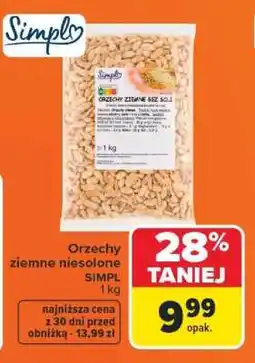 Carrefour Orzechy ziemne niesolone oferta