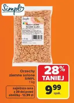Carrefour Orzechy ziemne solone oferta