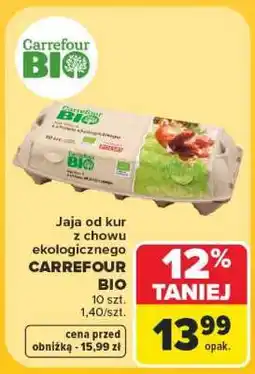 Carrefour Jaja od kur z chowu ekologicznego CARREFOUR BIO oferta