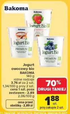Carrefour Jogurt owocowy Bio oferta