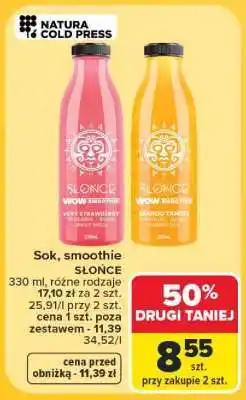 Carrefour Sok, smoothie SŁOŃCE oferta