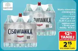 Carrefour Woda mineralna CISOWIANKA oferta
