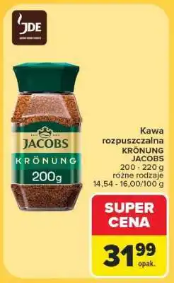 Carrefour Kawa rozpuszczalna KRÖNUNG JACOBS oferta