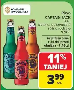 Carrefour Piwo Captain Jack oferta