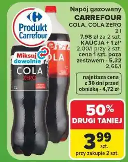 Carrefour CARREFOUR COLA, COLA ZERO oferta