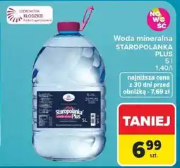Carrefour Woda mineralna STAROPOLANKA PLUS oferta