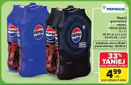 Carrefour Napój gazowany PEPSI, PEPSI ZERO 4 x 1 l oferta