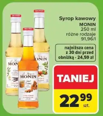 Carrefour Syrop kawowy MONIN oferta