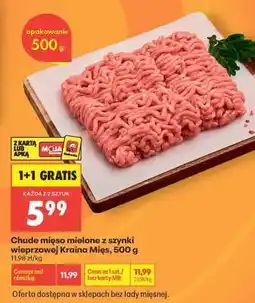 Biedronka Chude mięso mielone z szynki wieprzowej Kraina Mies , 500 g oferta