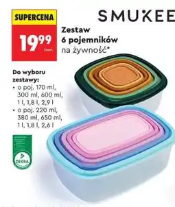 Biedronka Zestaw 6 pojemników na żywność oferta