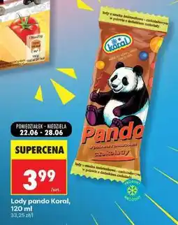 Biedronka Lody pando Koral, 120 ml oferta
