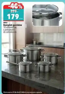 Biedronka Komplet garnków oferta