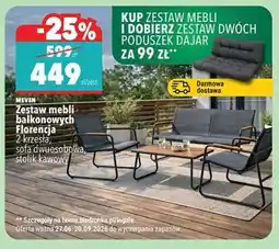 Biedronka Zestaw mebli balkonowych Florencja oferta