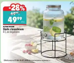 Biedronka Słoik z kranikiem oferta