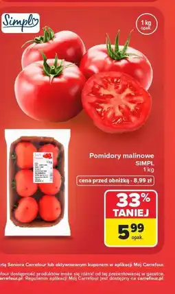 Carrefour Pomidory malinowe SIMPL oferta